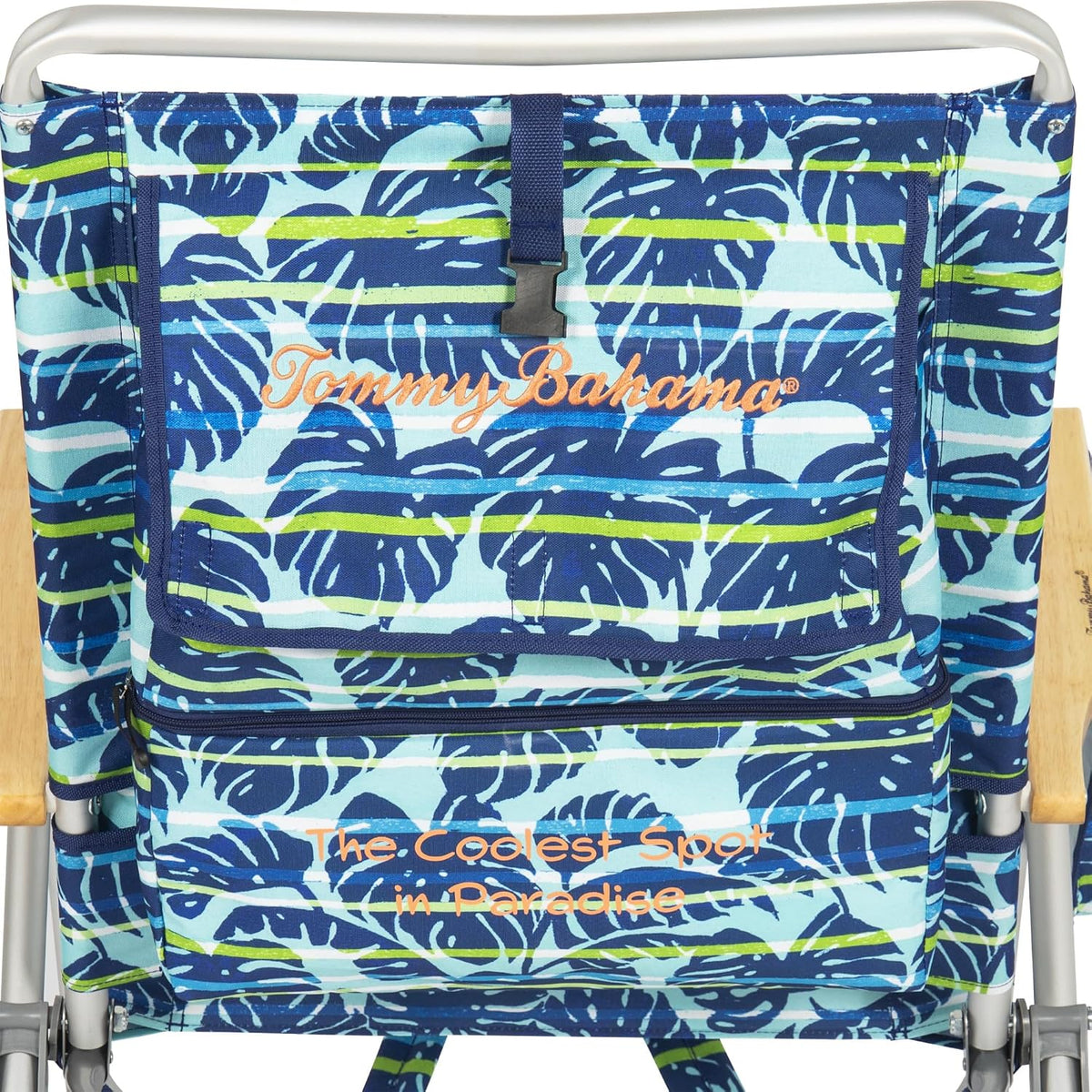 Tommy Bahama 4-Position Extended seat Height Easy in-Easy Out Folding Backpack Beach Chair