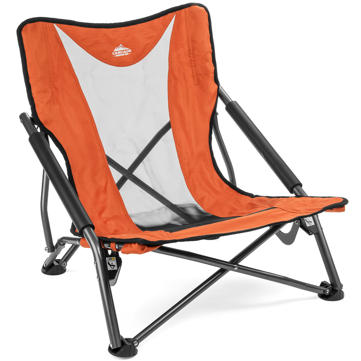 Cascade Mountain Tech Folding Camp Chair for Camping, Beach, Picnic, Barbqeues, Sporting Events with Carry Bag