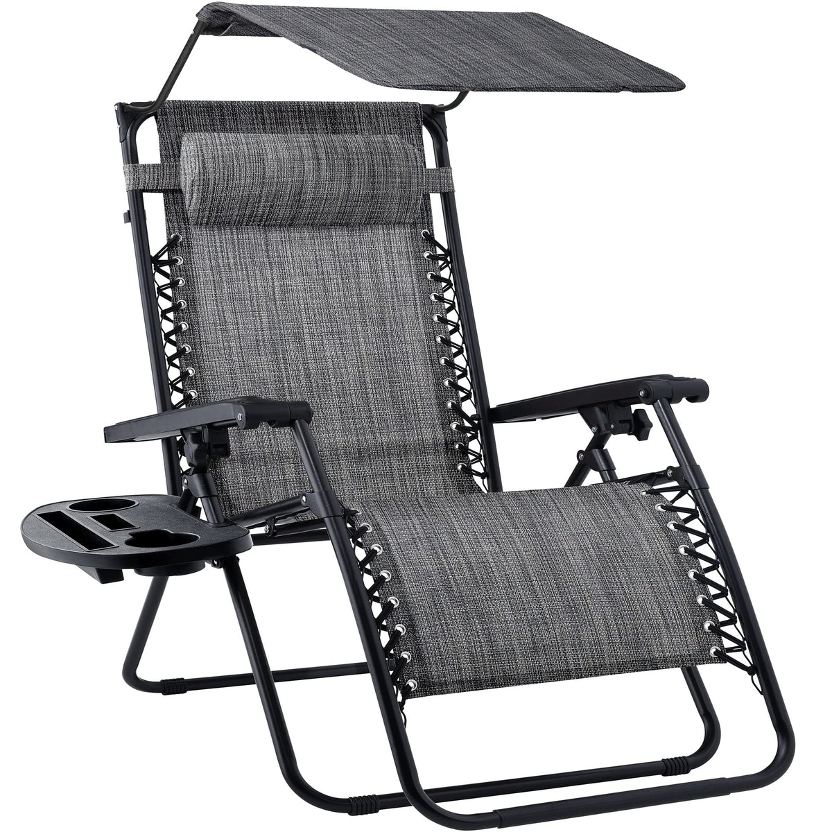 Best Choice Products Zero Gravity Chair Recliner w/Canopy Shade
