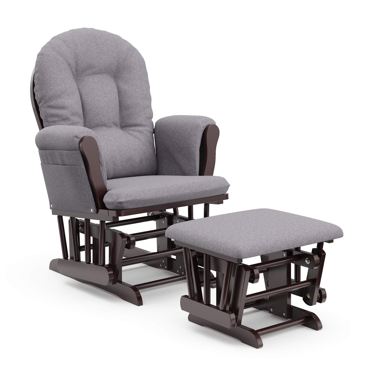Storkcraft Premium Hoop Glider & Ottoman, Natural/Beige
