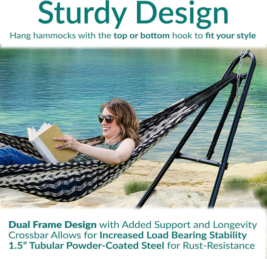 Sunnydaze Universal Heavy-Duty Hammock Stand for Outside, Chains Included